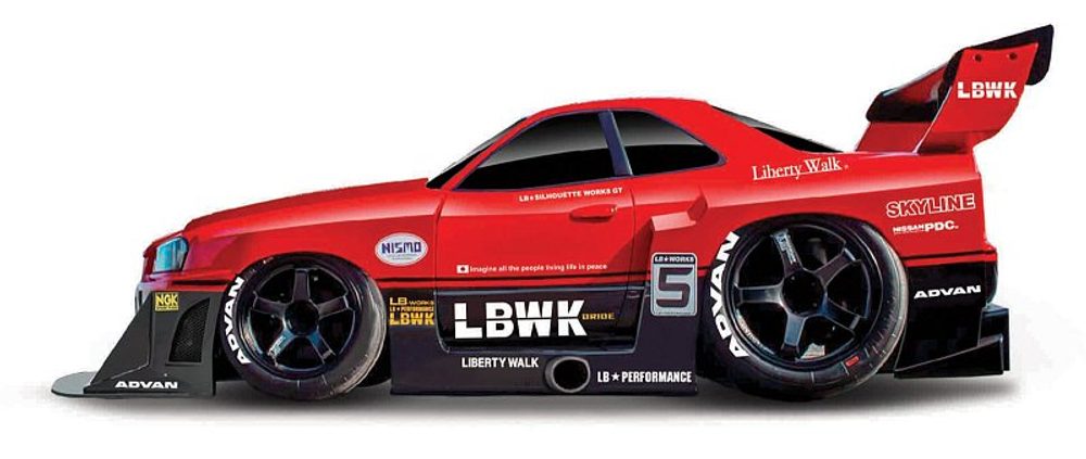 Levně Maisto - Muscle Machines - Liberty Walk 1999 Nissan Skyline GT-R R34, 1:64