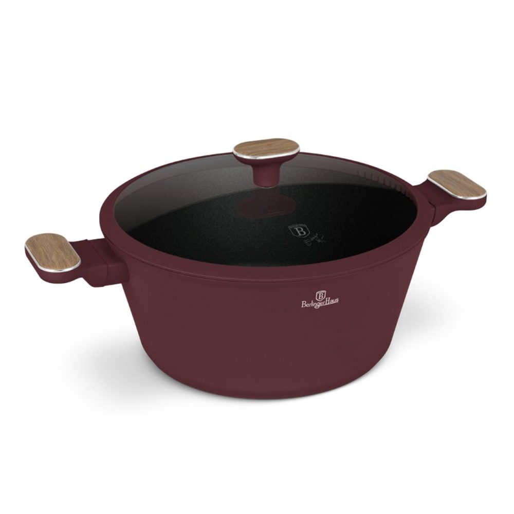 BERLINGERHAUS Kastrol s titanovým povrchem a poklicí 28 cm Leonardo Nordic Collection BH-8302