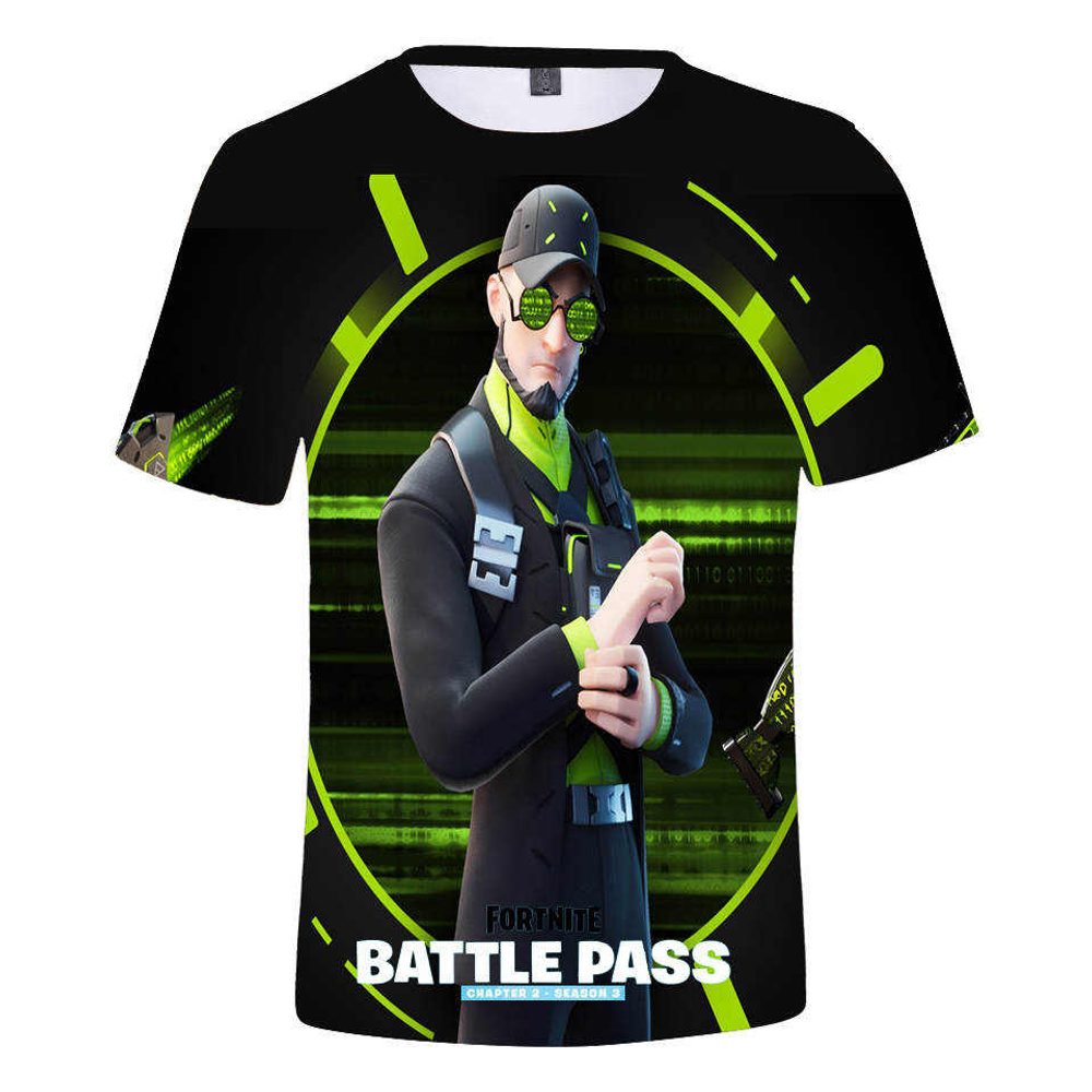 Triko FORTNITE BATTLE PASS black/green - L