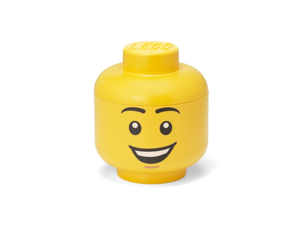 Levně LEGO úložná hlava (velikost S) - šťastný chlapec