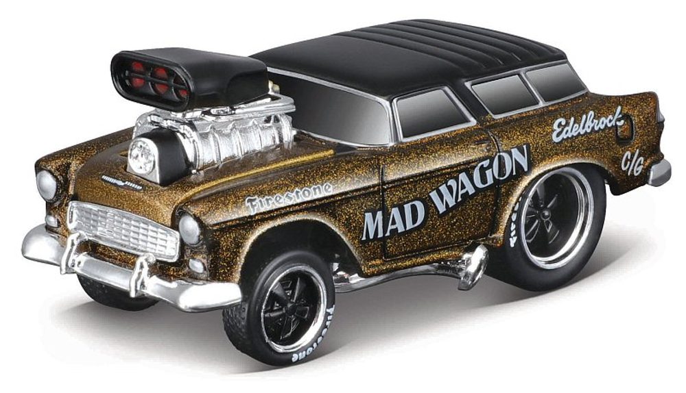 Levně Maisto - Muscle Machines - 1955 Chevrolet Nomad Gasser, 1:64