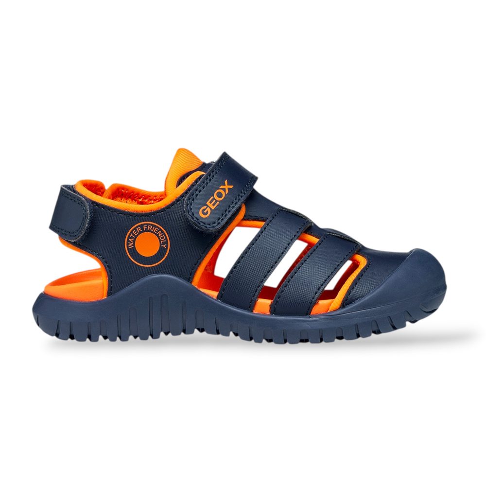 Levně Tmavě modré chlapecké sandály Geox S. Fusbetto Pro - 28