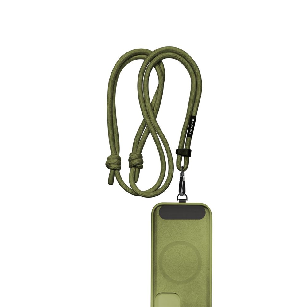 Levně Black Rock Universal Lanyard, šňůrka na mobil, s karabinkou, 30-60 cm, olivově zelená