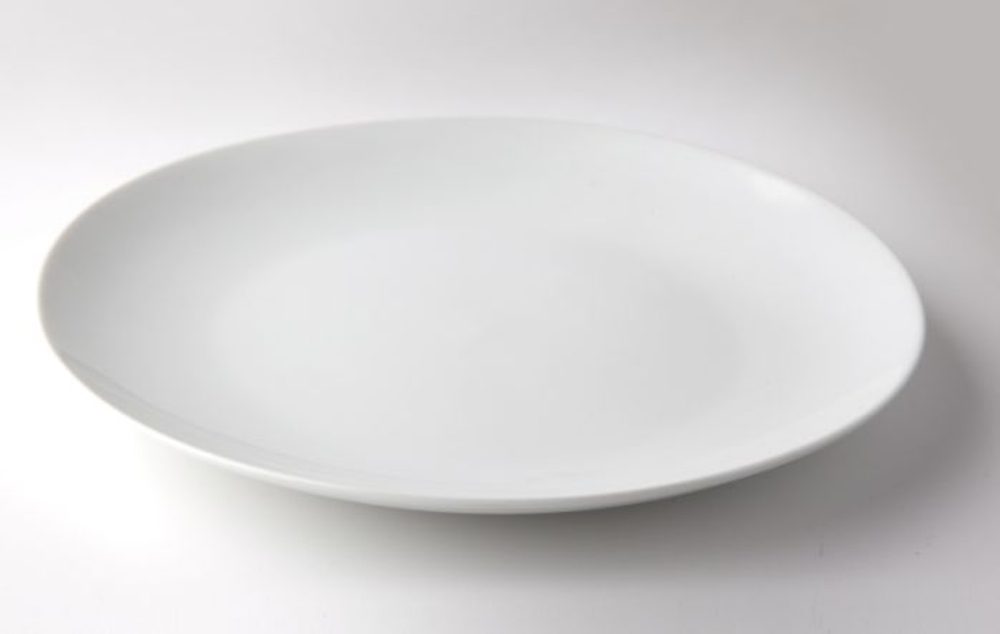 Levně talíř d21cm mělký, KUBA dětský, bílý porcelán