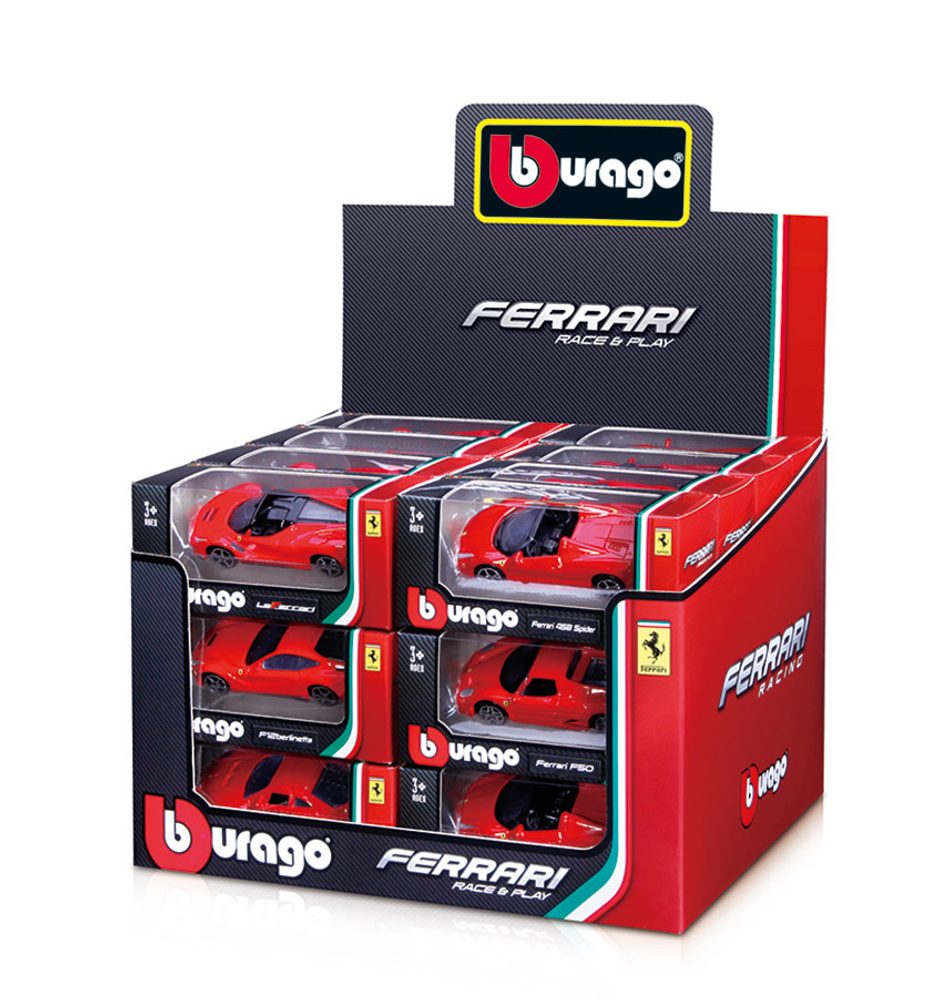 Levně Bburago 1:64 FERRARI ASSORT