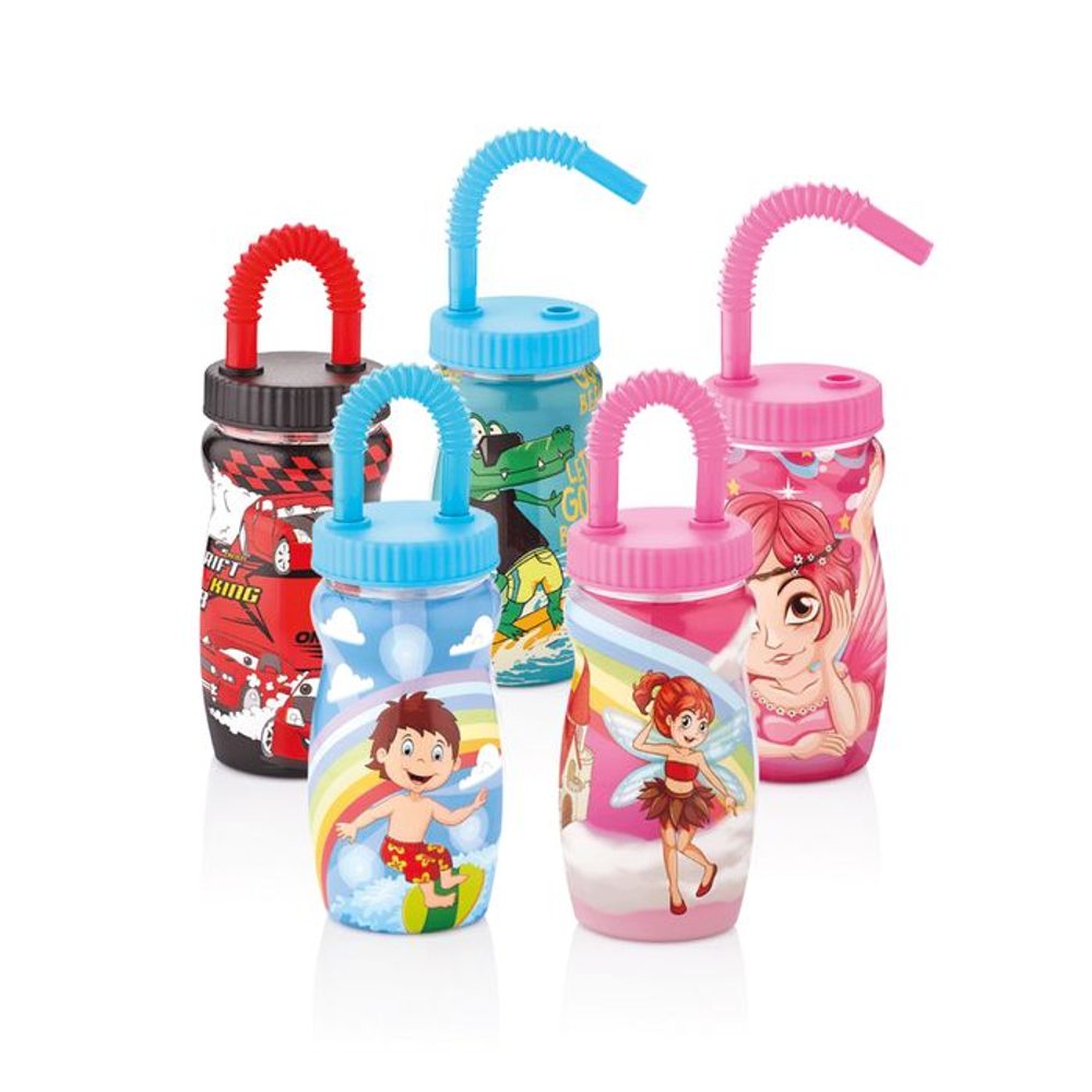 Levně láhev 0,5 l JOI, brčko, plast