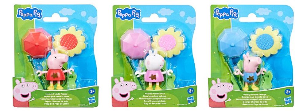 Levně HASBRO - Peppa Pig HASBRO - Prasátko Peppa Pig zábava v louži a blátě, figurka assort