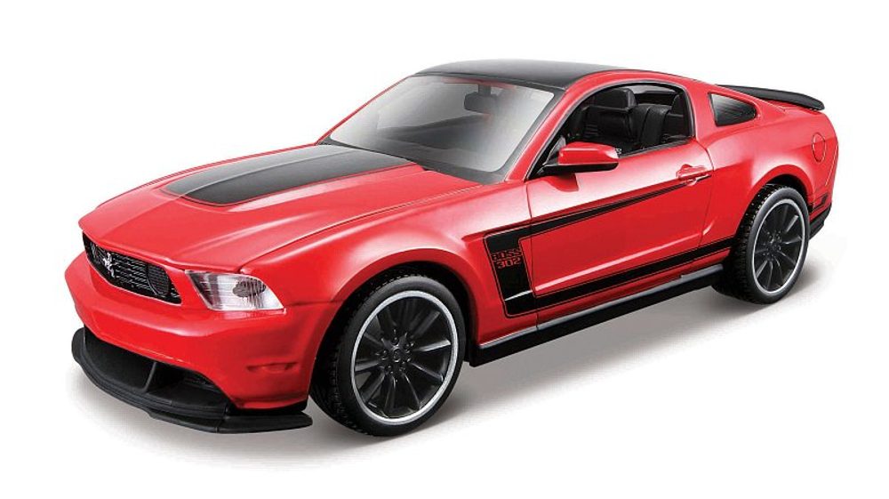 Levně Maisto - Ford Mustang Boss 302, červená, assembly line, 1:24