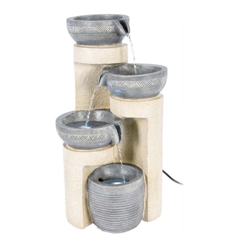 Levně HOMESTYLING Fontána pokojová s LED osvětlením 49 cm Modern KO-795202350