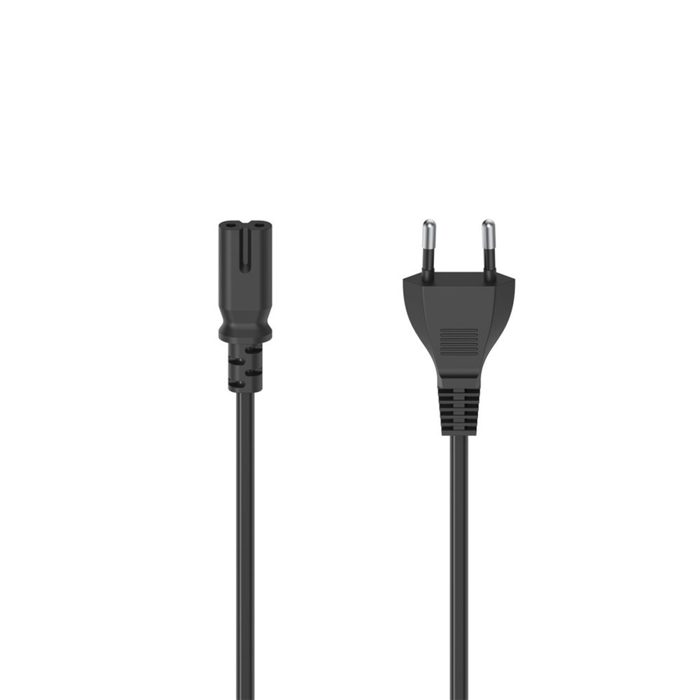 Levně Hama síťový napájecí kabel, euro vidlice, 5 m, černý
