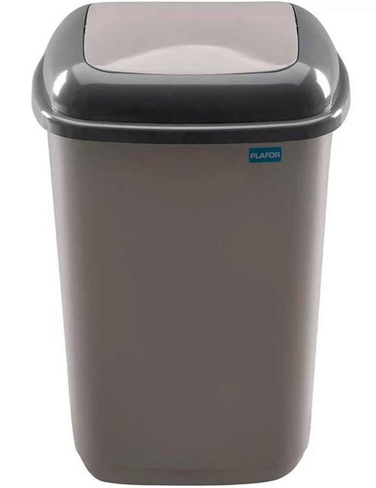 Levně koš odp.28l QUATRO mocca,rovný výklop