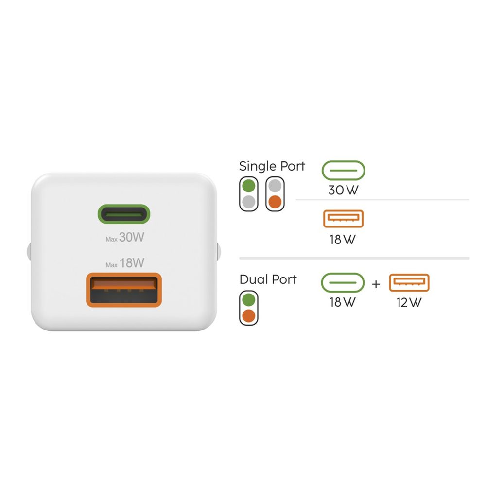 Hama rychlá USB nabíječka USB-C + USB-A, PD/QC, 30 W (obrázek 5)
