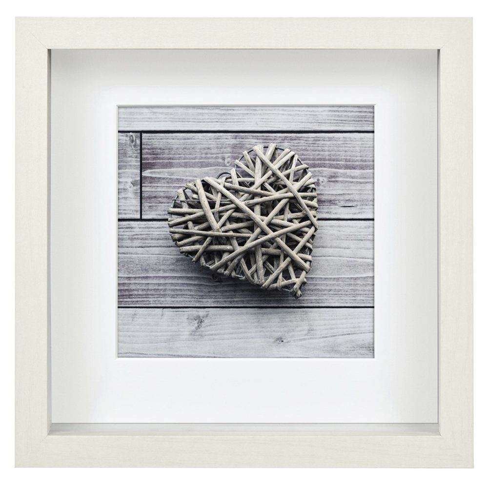 Levně Hama portrétový rámeček dřevěný SCALA, 23x23 cm, bílý