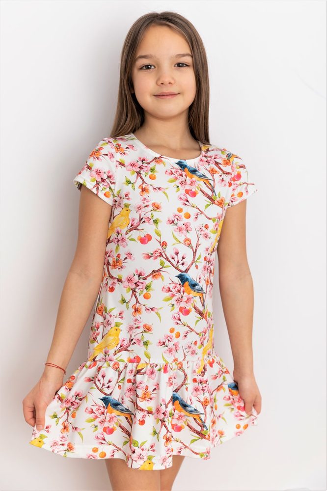 Levně Dětské šaty Lily Grey květoucí jabloň - 98