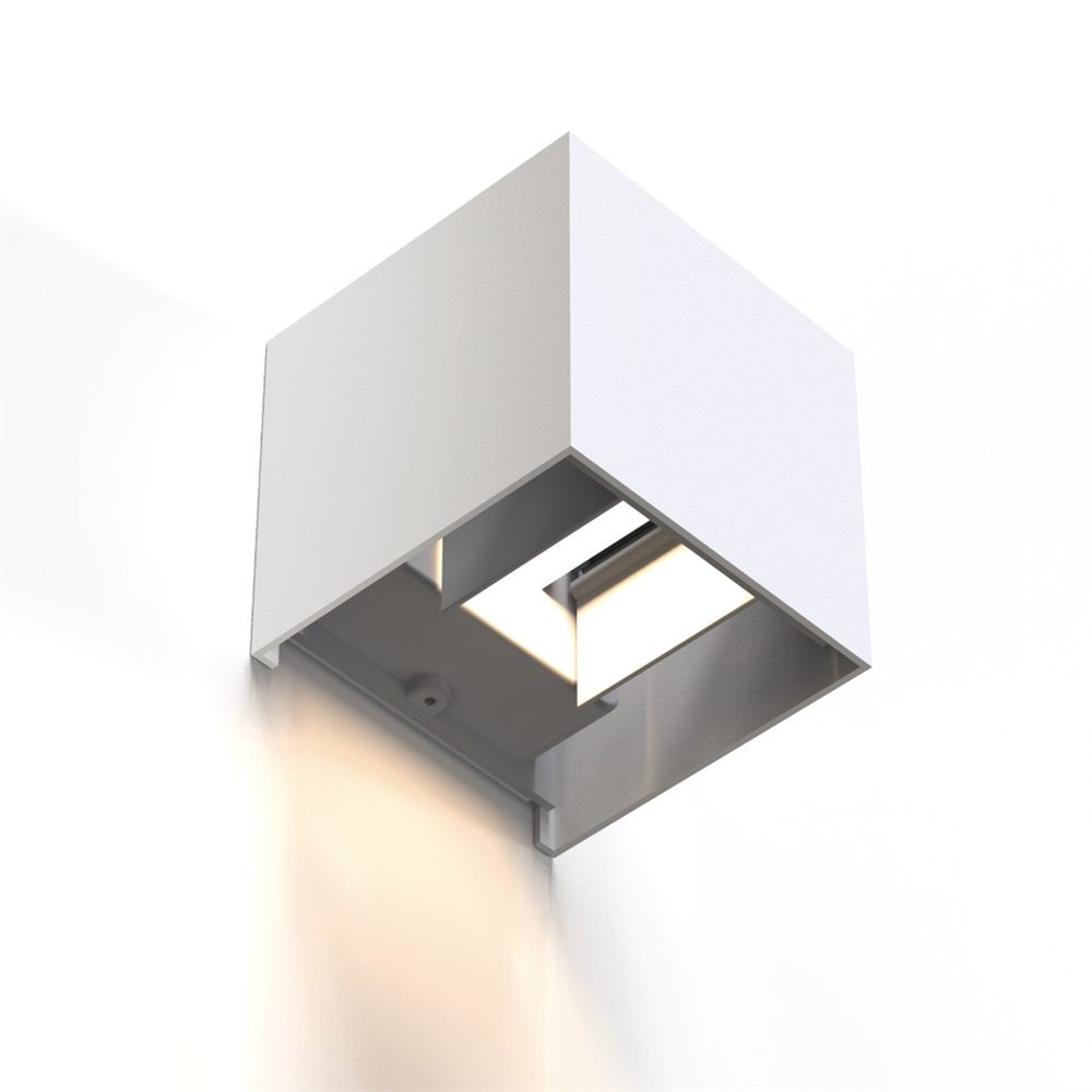 Levně Hama SMART WiFi nástěnné světlo, čtvercové, 10 cm, IP44, pro vnější i vnitřní použití, bílé