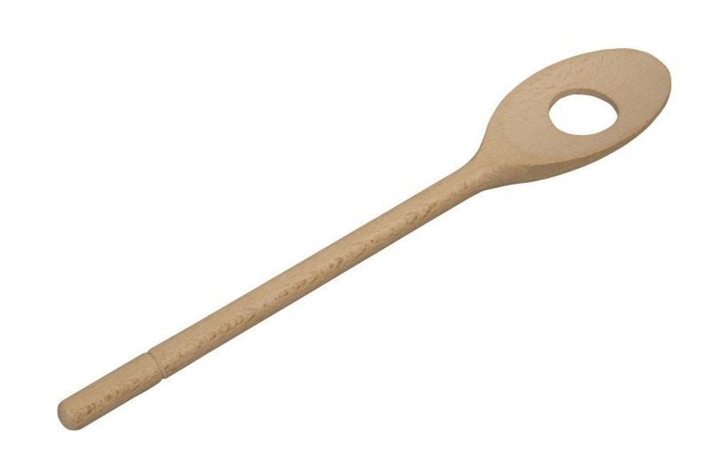 Levně vařečka 30cm s 1otvorem, dřevo
