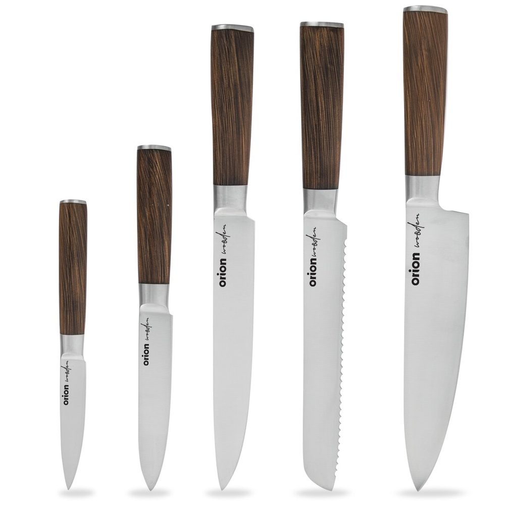 Levně Kuchyňský nůž WOODEN sada 5 ks
