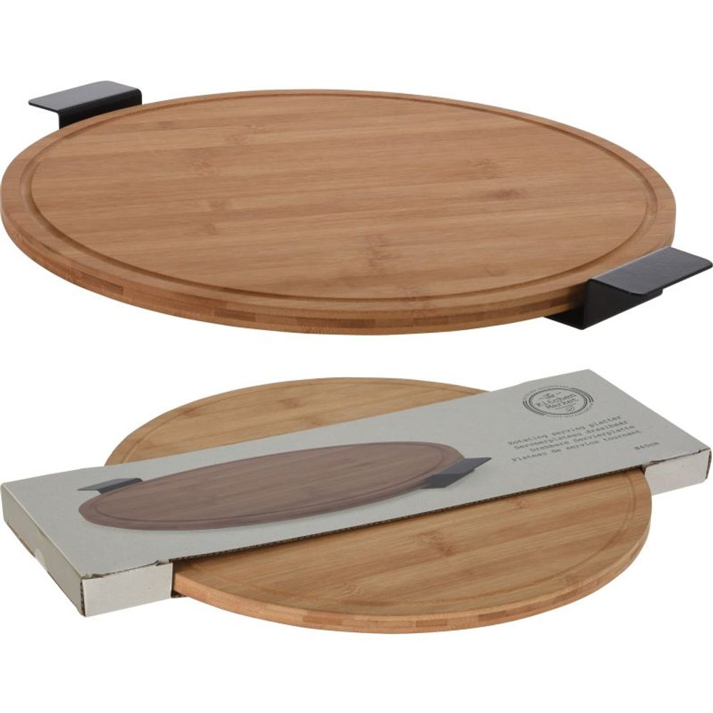 Levně EXCELLENT HOUSEWARE Podnos bambusový otočný průměr 40 cm KO-170485280