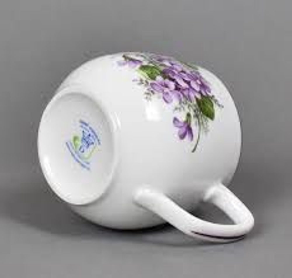 Levně hrnek 300ml BAŇÁK-FIALKY 8354 V1+V3, čes.porcelán
