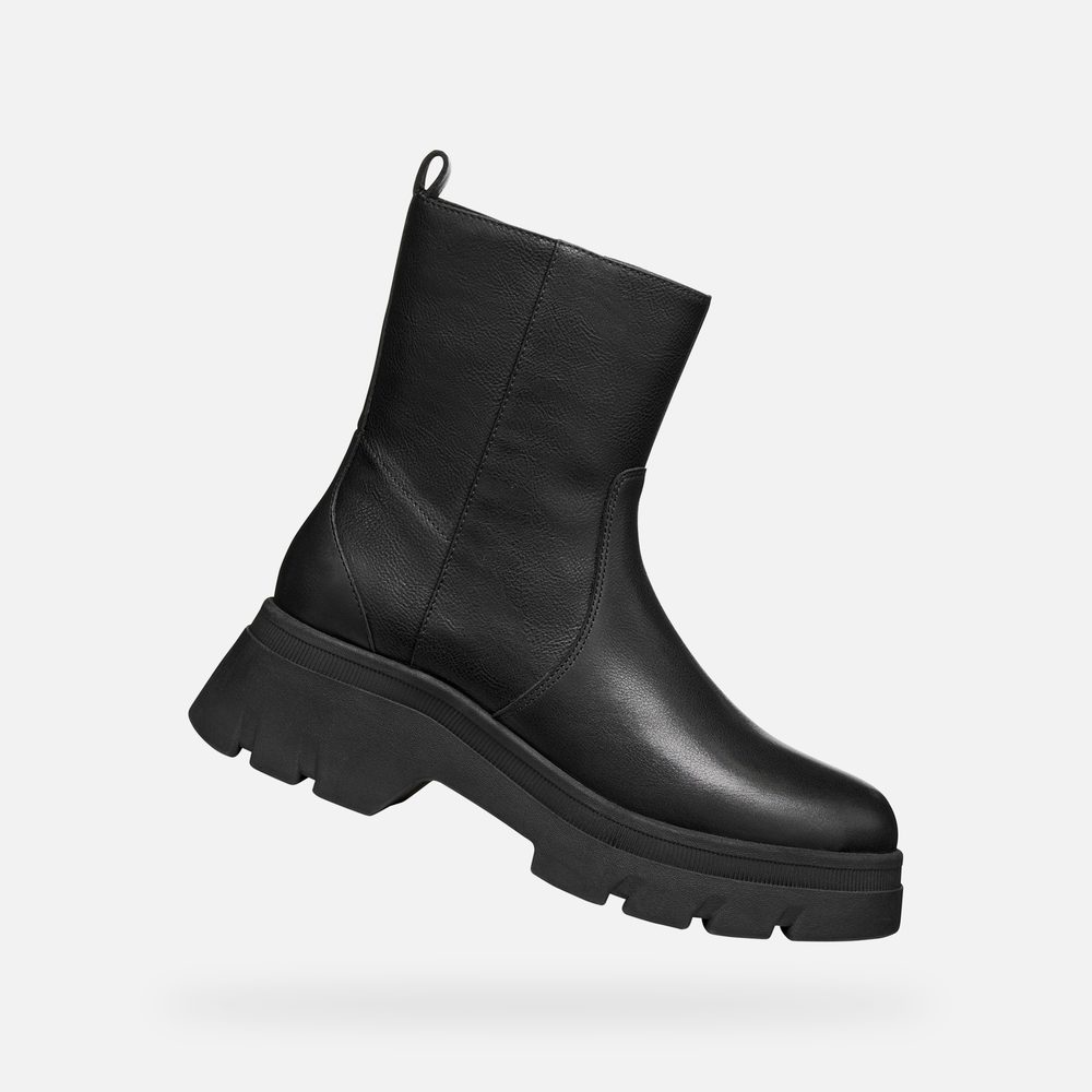 Černá dámská kotníková obuv Geox Pluette - 36