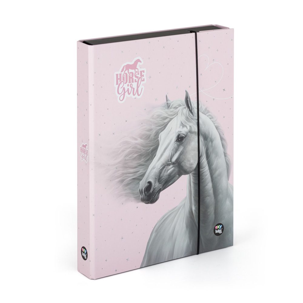 Levně Box na sešity A4 Jumbo kůň romantic