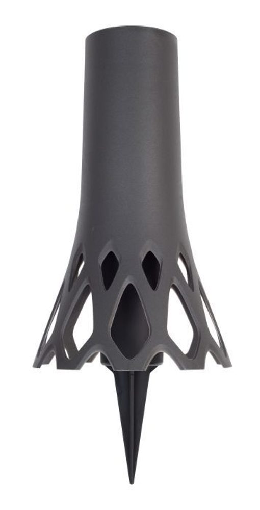 Levně váza d10x34,5cm ROSETA 1,3l ANTRACIT zapichovací