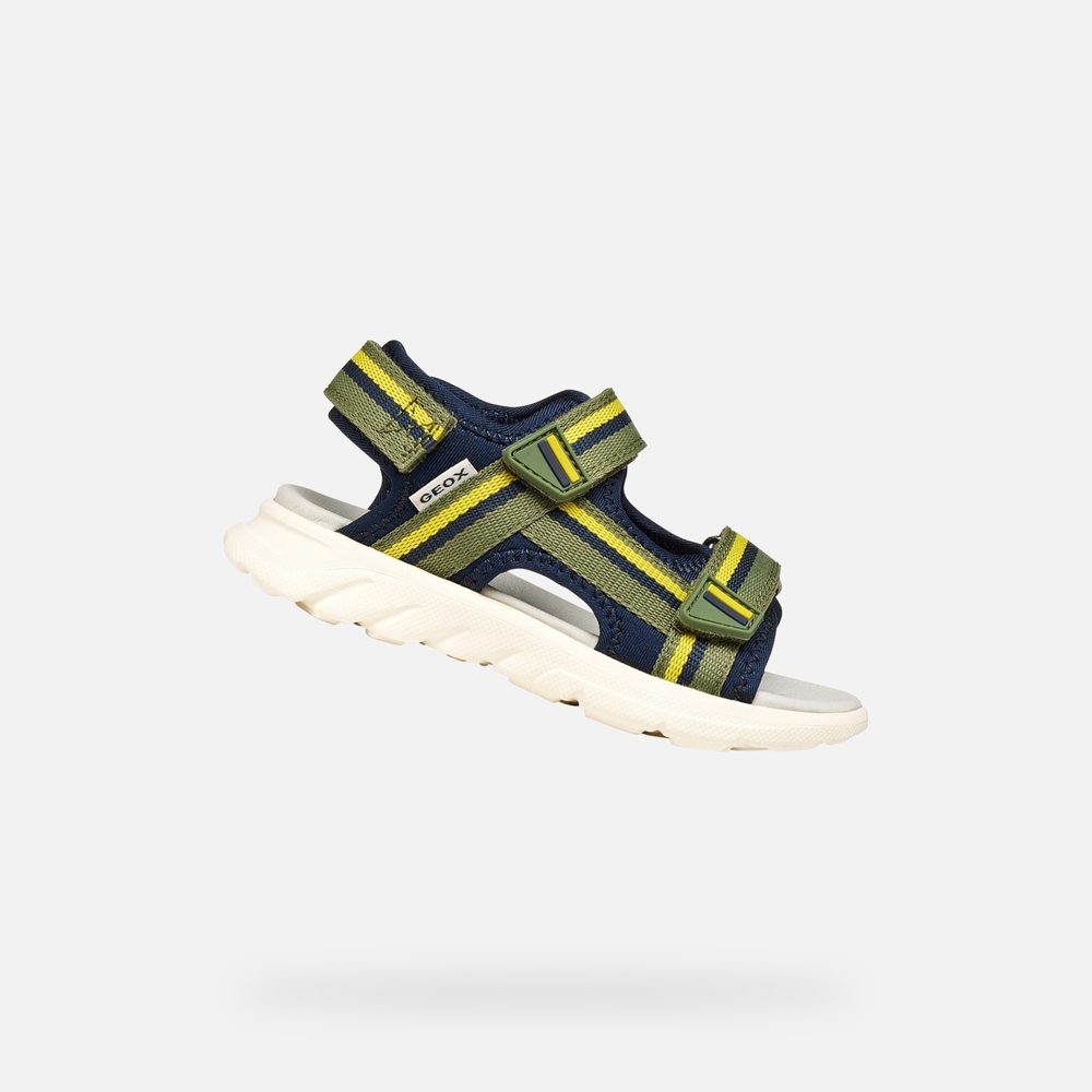 Levně Tmavě modré chlapecké sandály Geox Sandal Airadyum - 28