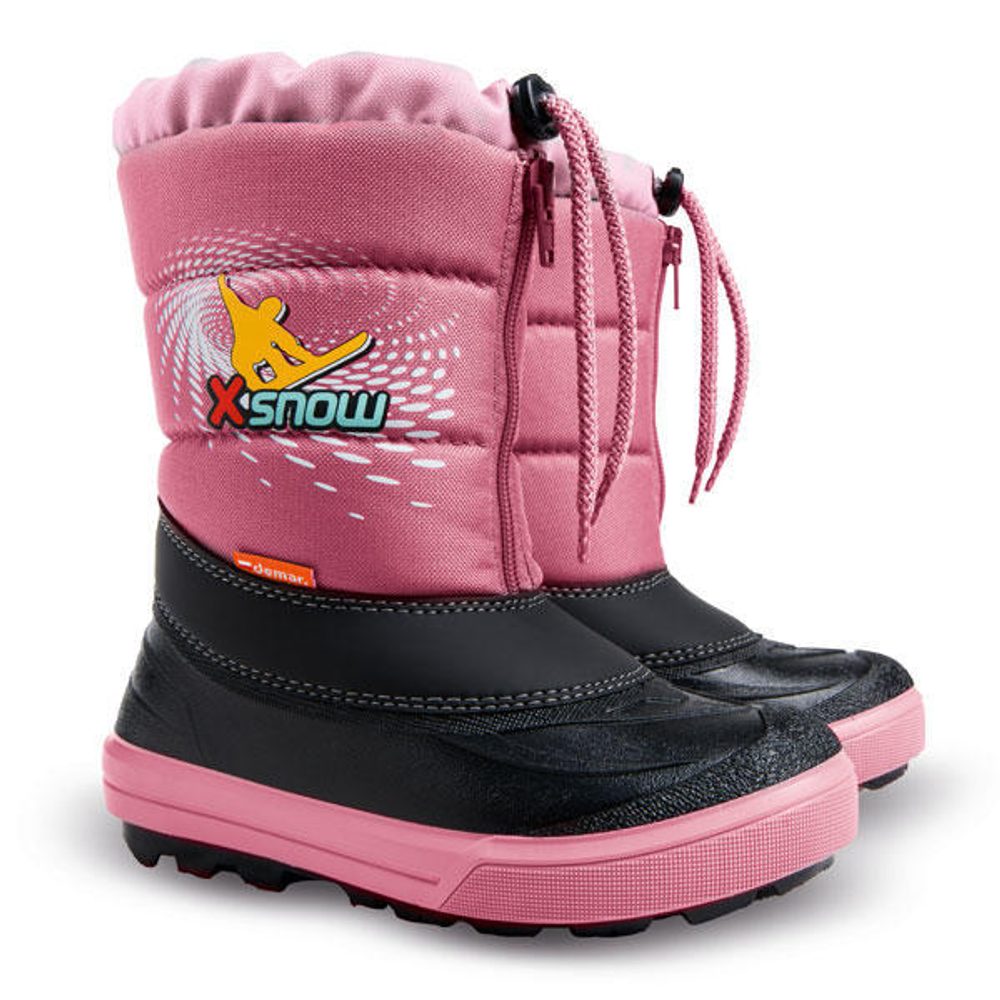 Levně DEMAR Dětské zimní sněhulky KENNY - růžová snowboard - 30/31