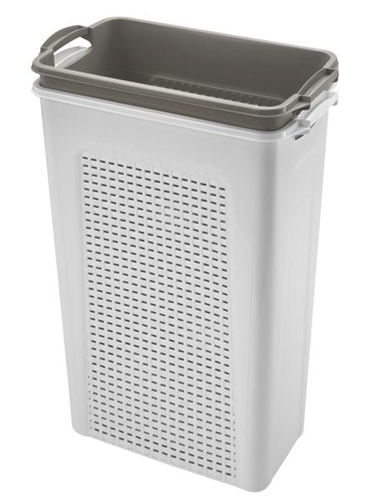 Levně heidrun KOŠ NA ŠPINAVÉ PRÁDLO SET 2X45L,44X26X58CM,PLAST