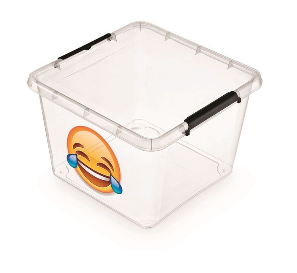 Levně box 32,0l IML-SMAJLÍK-smích, 39x39x26cm, děts., plast