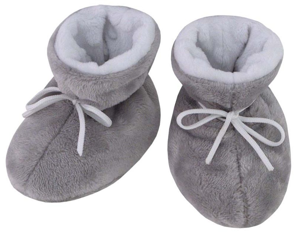 Levně ESITO Zimní kojenecké capáčky Minky Teddy bílé - 1 - délka stélky: 11 cm bílá