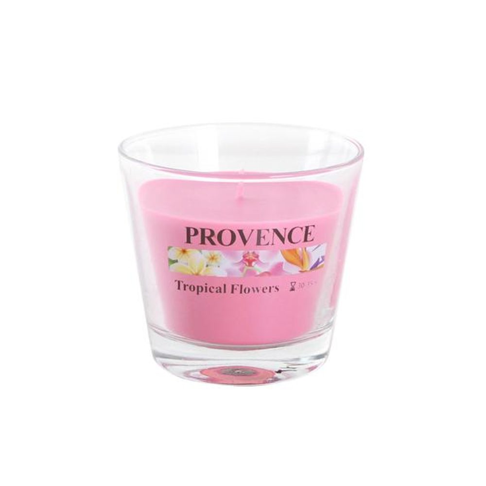 Levně Provence SVÍČKA VE SKLE 140G, TROPICKÉ KVĚTY