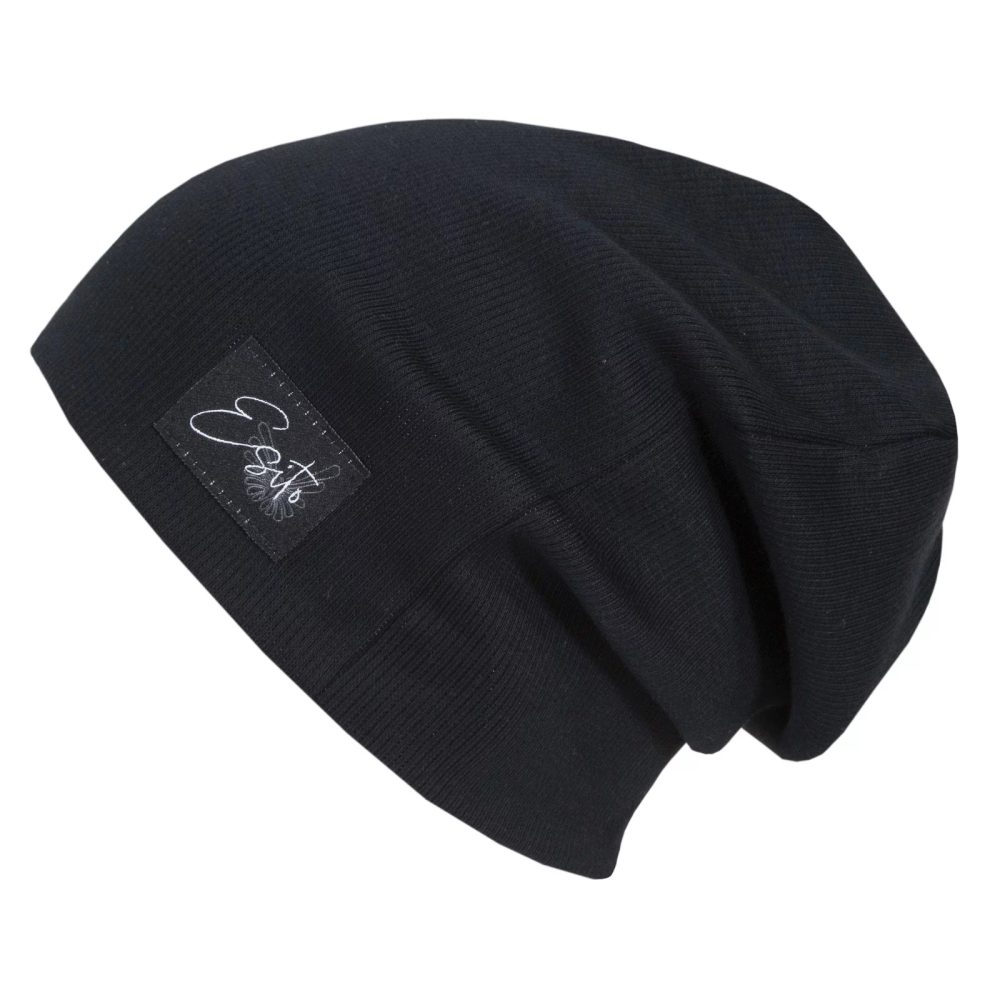 ESITO Žebrovaná čepice spadená Color Black - černá - 40 černá
