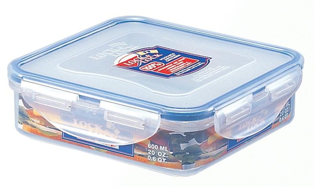 Levně LOCKNLOCK dóza na potraviny LOCk 15,5 x 15,5 x 4,5 cm, 600 ml