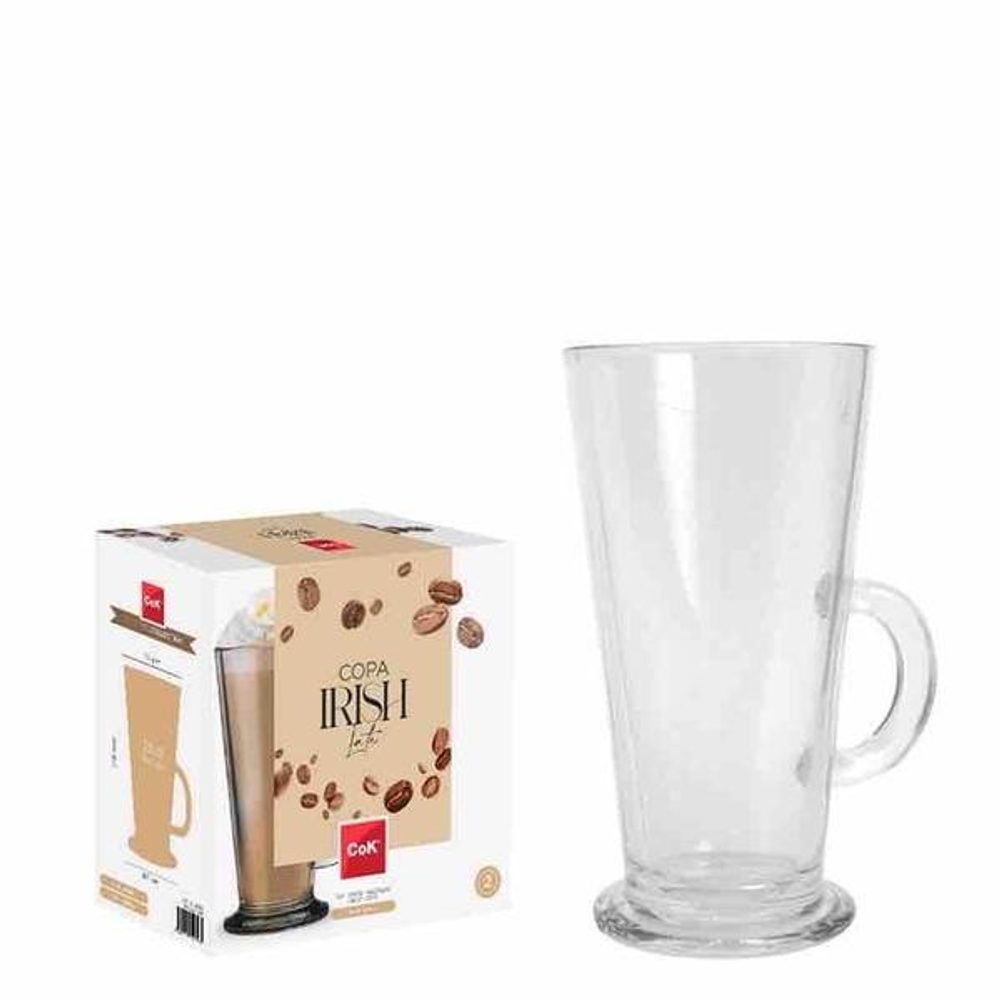 Levně Cegeco SADA SKLENIC NA KAFÉ LATTÉ 250 ML, 2KS, SKLO