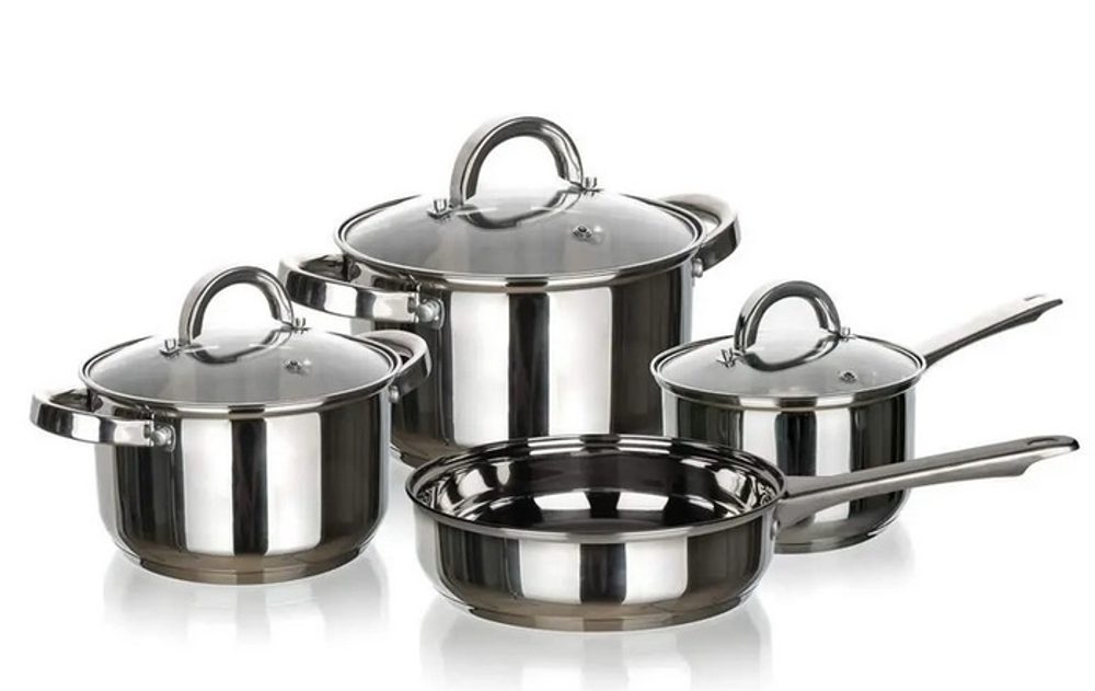 Levně sada nádobí 7-dílná CUISINO, NR/sklo