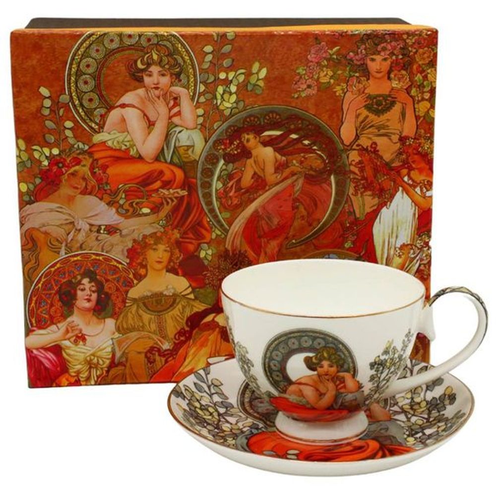 Levně šapo 250ml-1ks, A.MUCHA, světlý, DB, porcelán