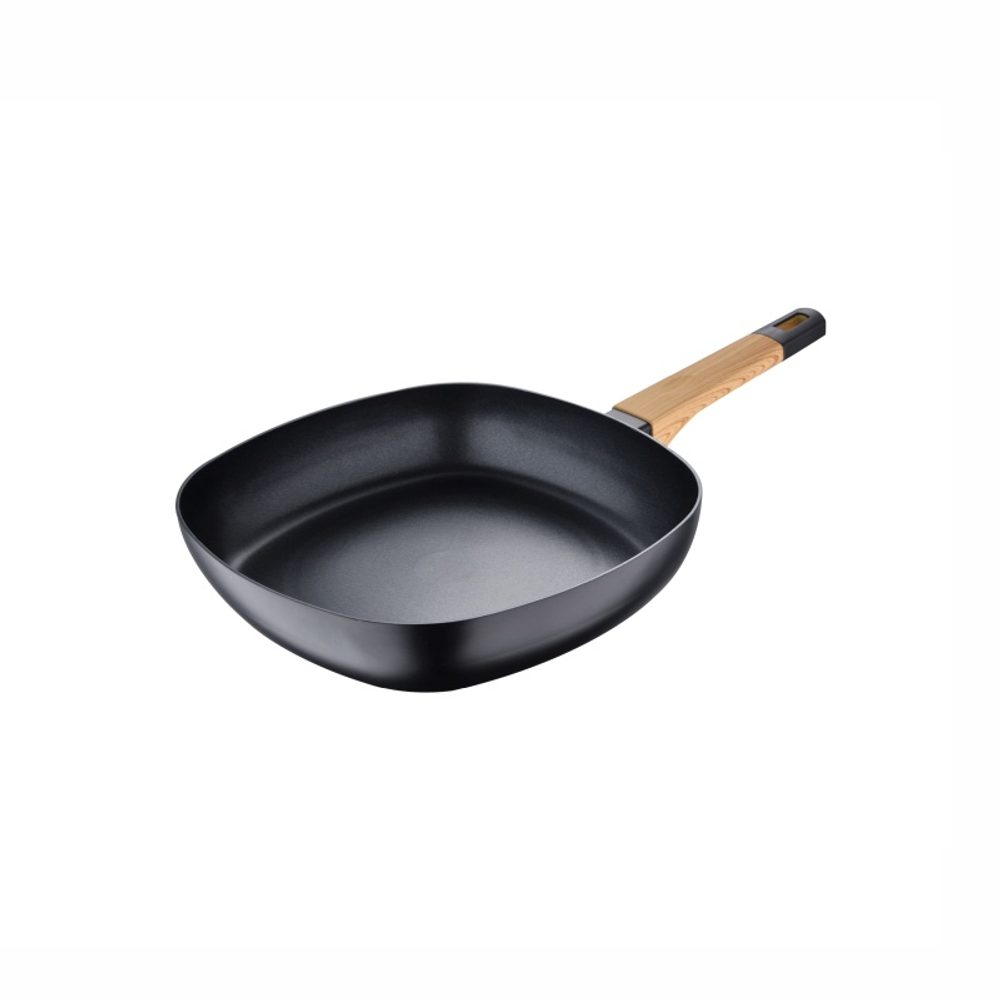 Levně BERGNER Pánev grilovací s nepřilnavým povrchem 28 cm Earth Black BG-34625-BK