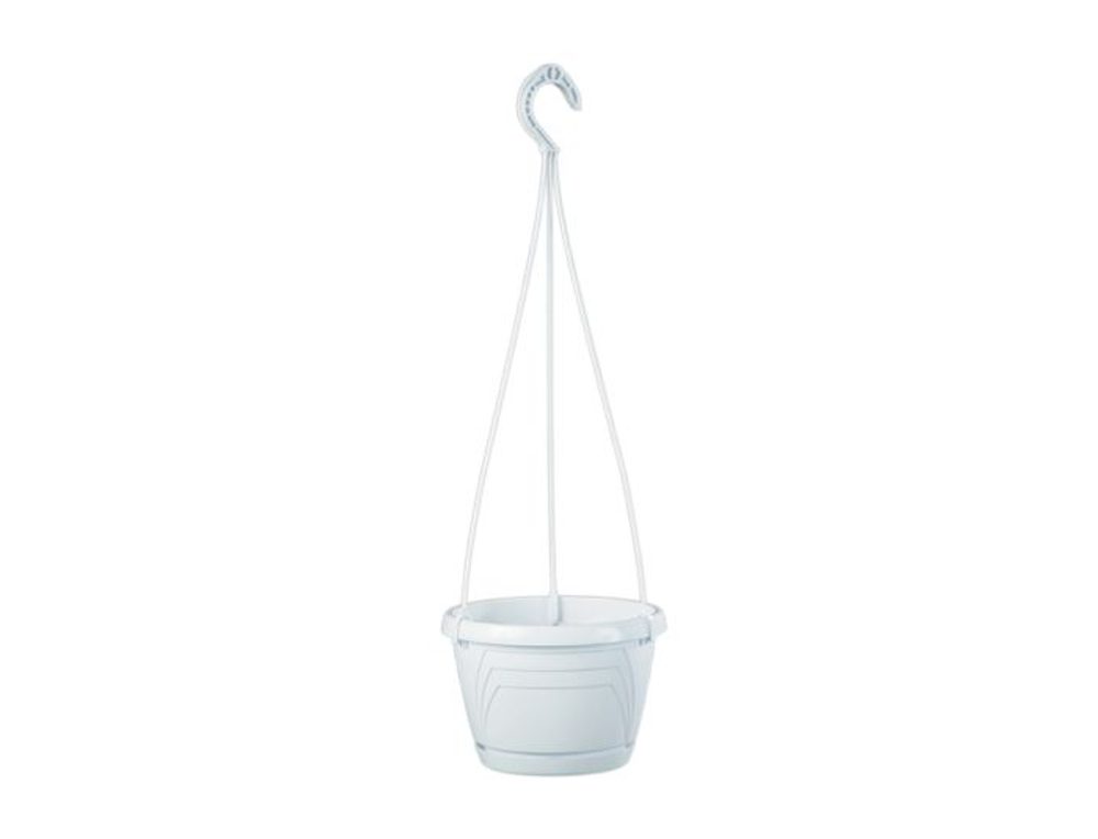 Levně květ. d25cm závěs. LOGATO BÍLÝ lesk