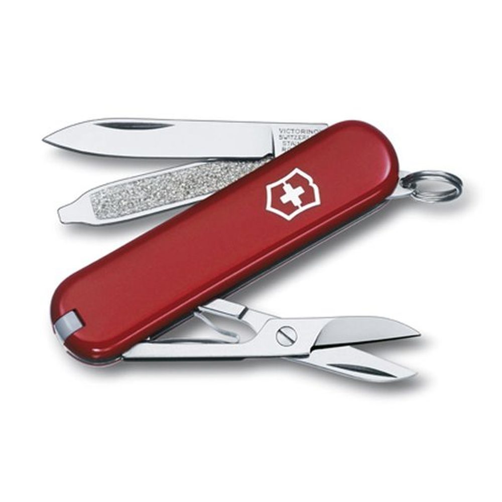 Levně nůž 7-funkcí CLASSIC, červ., 58mm, VICTORINOX