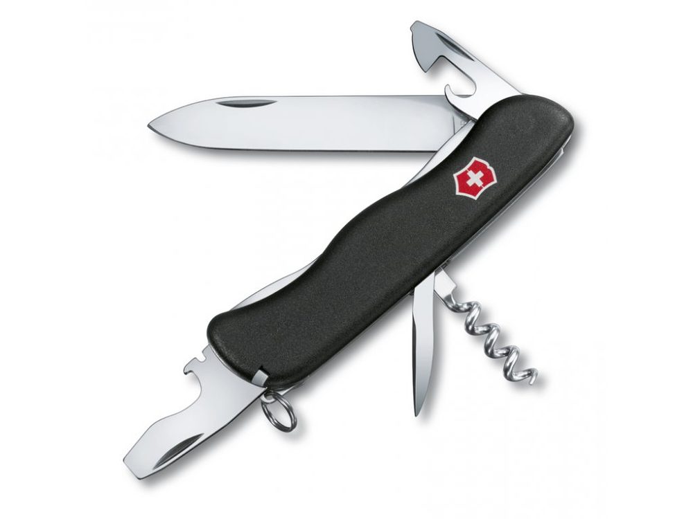 Levně nůž 11-funkcí PICKNICKER černý, 111mm, VICTORINOX