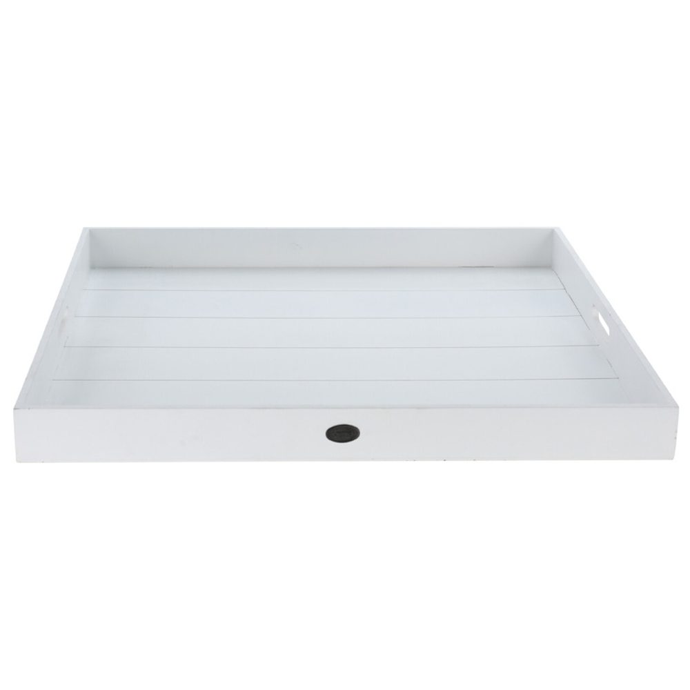 Levně EXCELLENT HOUSEWARE Sada servírovacích podnosů 3 ks bílá KO-HZ1930560
