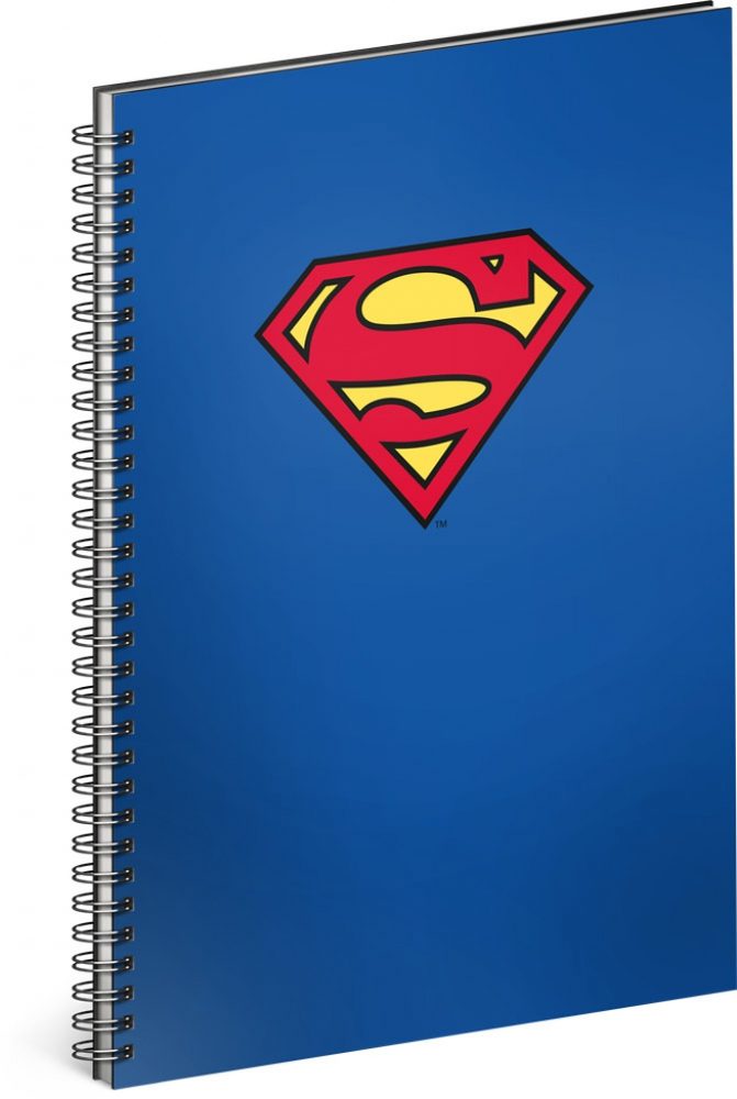 Levně Spirálový blok Superman – Blue, linkovaný, A4 Baagl