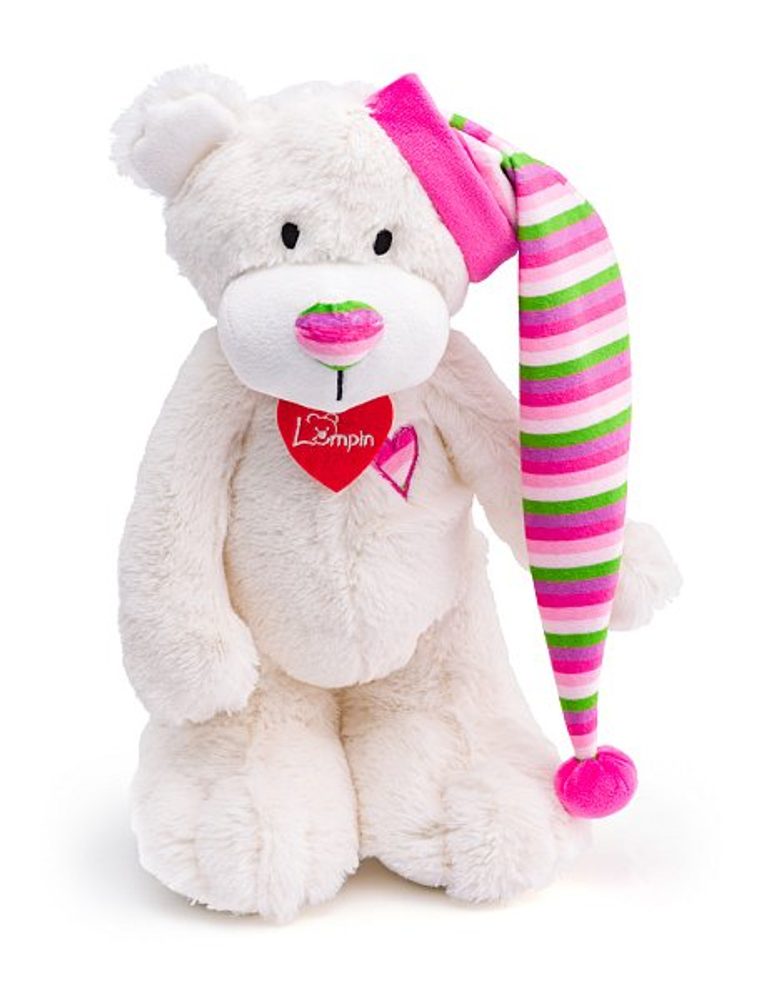 Levně LUMPIN Medvídek bílý Theodor, 35cm