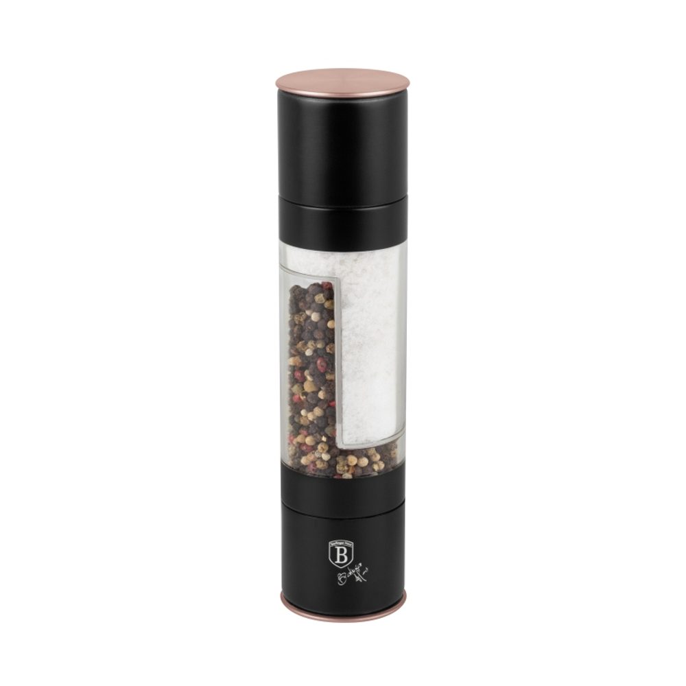 Levně BERLINGERHAUS Mlýnek na pepř a sůl dvojitý Black Rose Collection BH-8553
