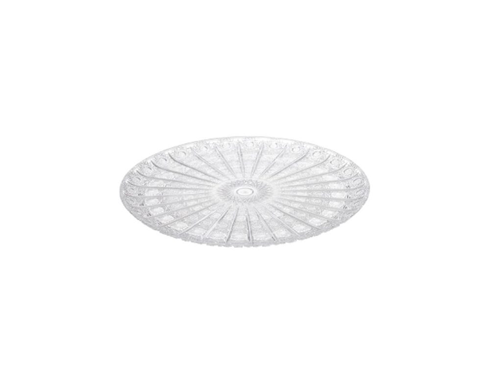 Levně podnos d30x1,5cm, KRYSTAL, brus, plast