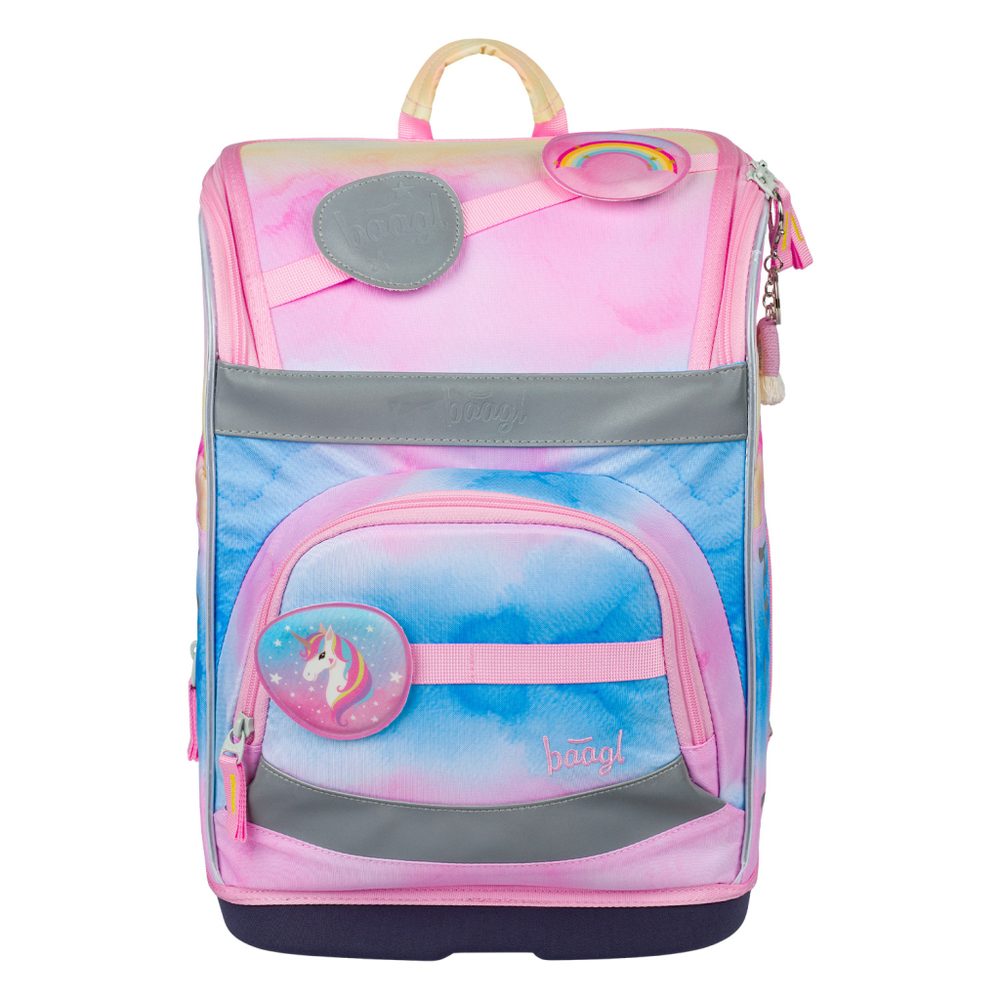 Levně BAAGL Školní aktovka Zippy plus Rainbow Unicorn