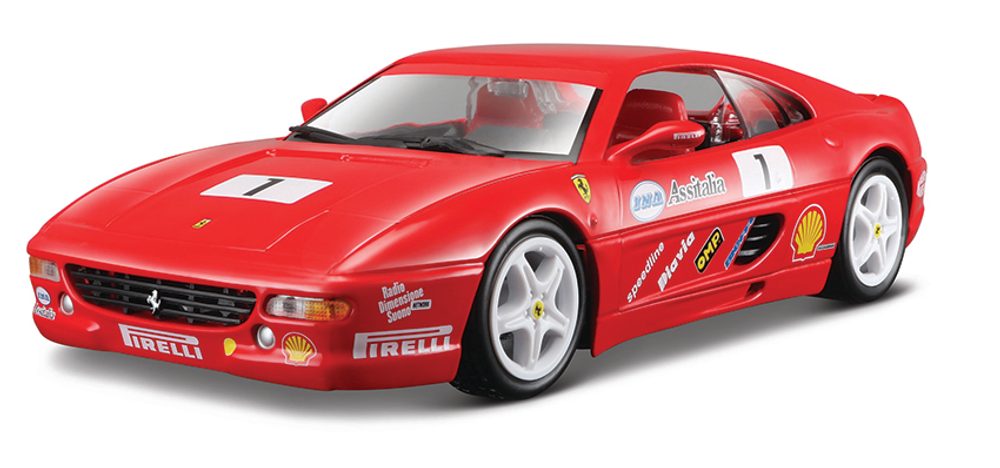 Levně Bburago 1:24 Ferrari Racing F355 Challenge Red