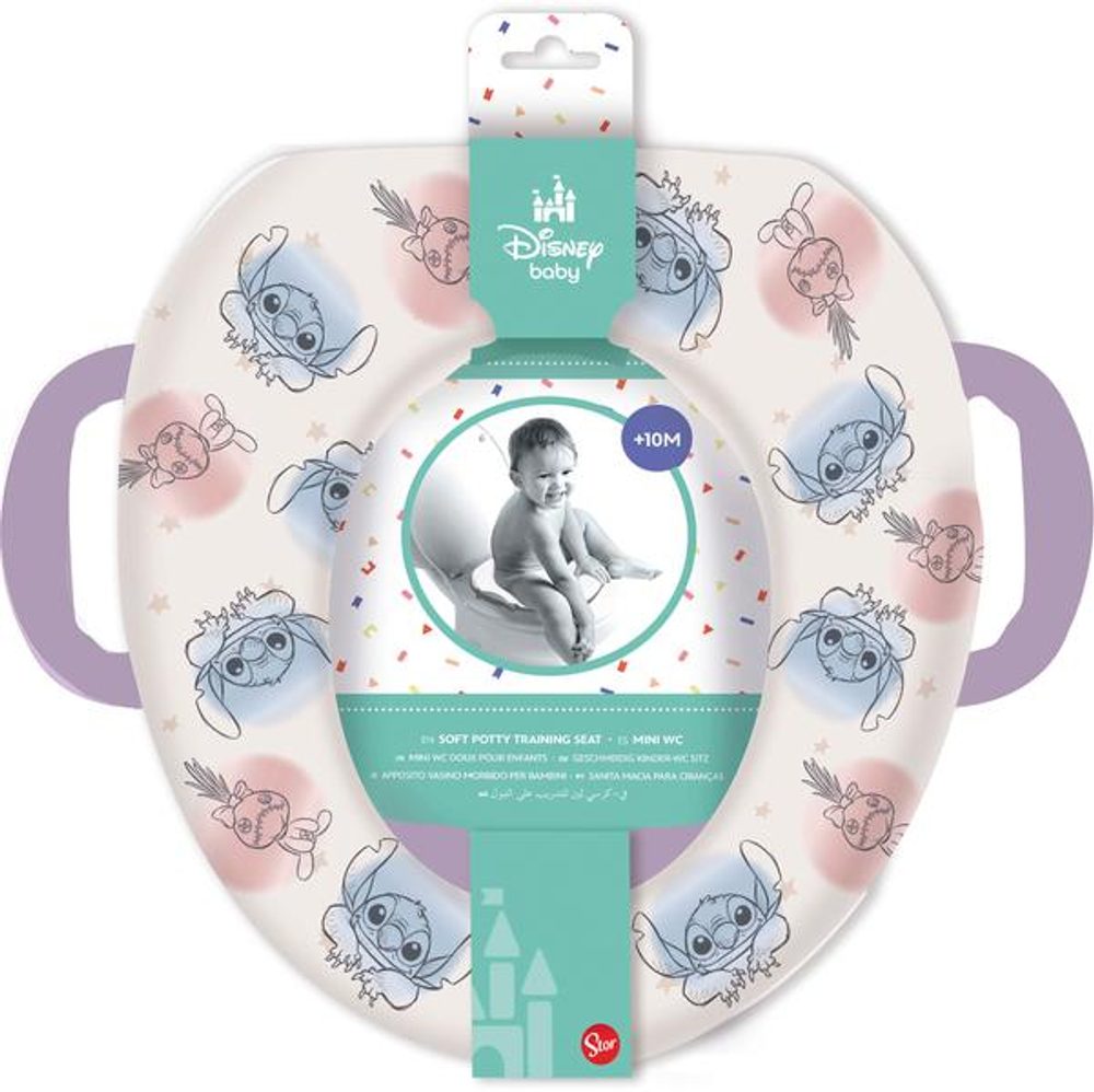 Levně STOR SEDÁTKO MĚKKÉ NA WC S DRŽADLY STITCH