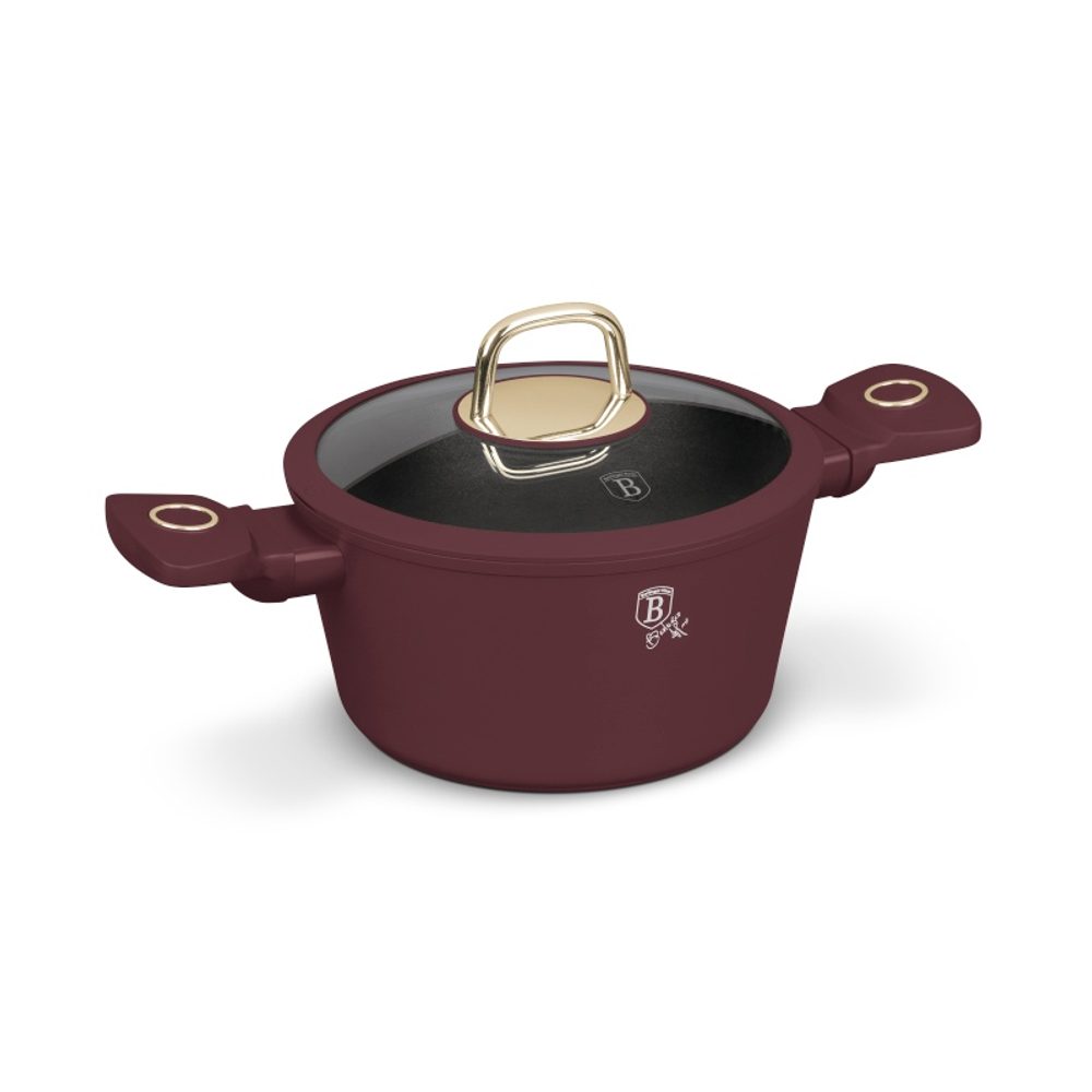 Levně BERLINGERHAUS Kastrol s titanovým povrchem a poklicí 20 cm Leonardo Collection BH-8040